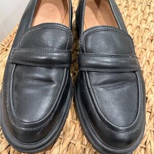 Madewell Black Leather Loafers